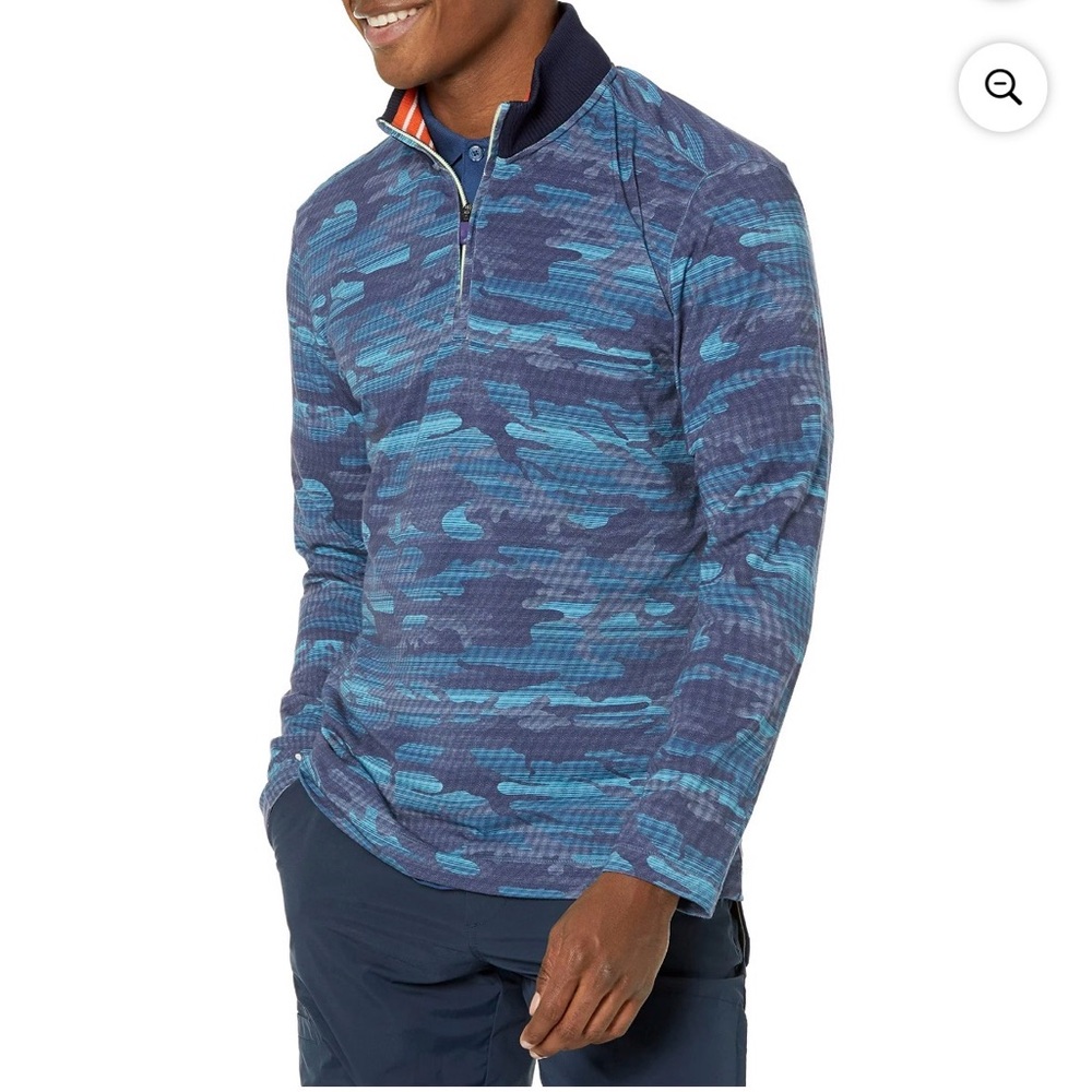 Robert Graham Men's Street Circuit 1/4 Zip Pullover - Size XL